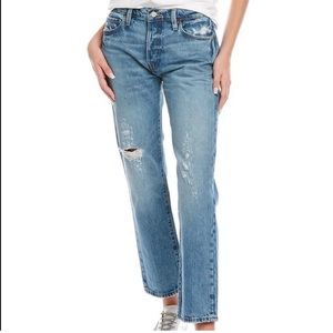 FRAME Denim Le Slouch Distressed Jean